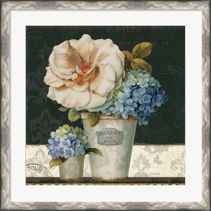 Framed French Vases II Print