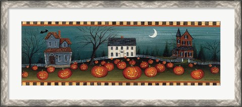 Framed Halloween Eve Crescent Moon Print