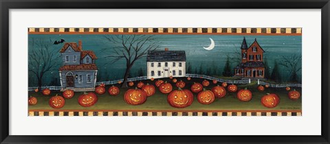 Framed Halloween Eve Crescent Moon Print