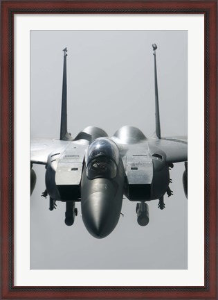 Framed Close View of F-15E Strike Eagle of the US Air Force Print