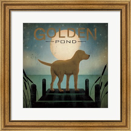 Framed Moonrise Yellow Dog Print