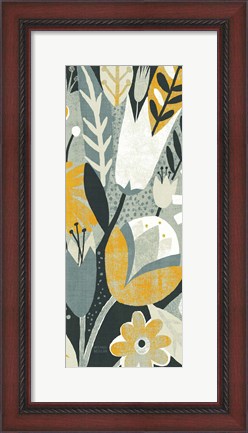 Framed Vintage Bouquet Yellow Panel II Print
