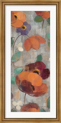 Framed Urban Floral Panel II Print