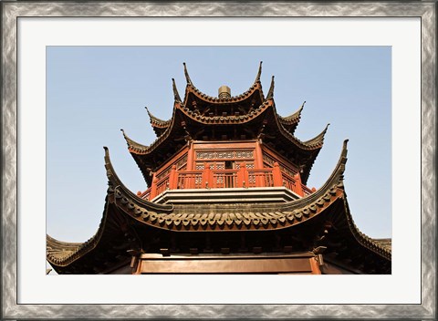 Framed China, Suzhou. Pagoda along Shan Tang Street. Print