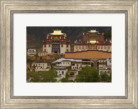 Framed Deqin Tibetan Autonomous Prefecture, Songzhanling Monastery, Zhongdian, Yunnan Province, China Print