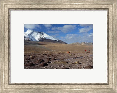 Framed Towards The Summit Of Kongmaru La, Markha Valley, Ladakh, India Print