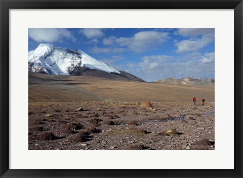 Framed Towards The Summit Of Kongmaru La, Markha Valley, Ladakh, India Print