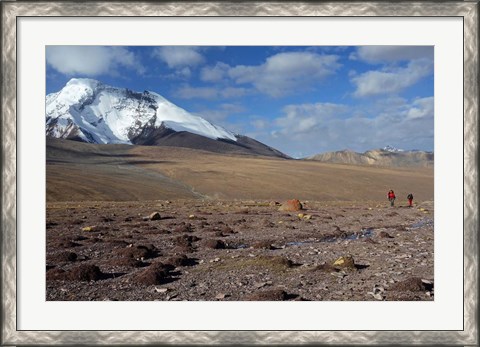 Framed Towards The Summit Of Kongmaru La, Markha Valley, Ladakh, India Print