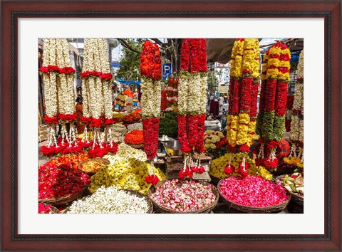 Framed Flower Shop, Southern India Print