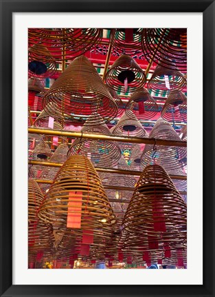 Framed Man Mo Buddhist Temple, Hong Kong, China Print