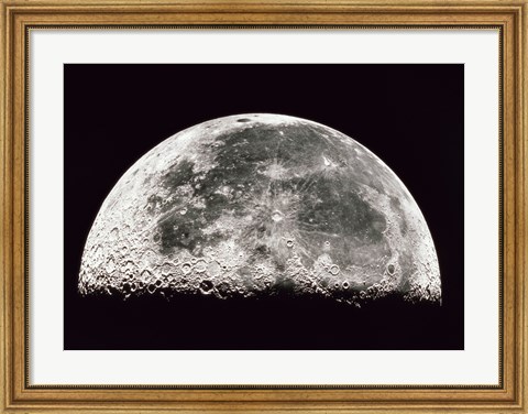 Framed Close-up of a Half Moon Print