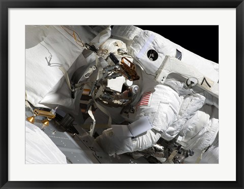 Framed Maintenance on the International Space Station Print
