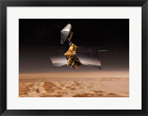 Framed NASA&#39;s Mars Reconnaissance Orbiter Print