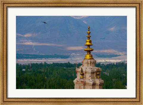 Framed India, Ladakh, Leh, Gonpa Soma Jokhang spire, Print