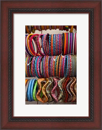 Framed Bracelets, Pushkar, Rajasthan, India. Print