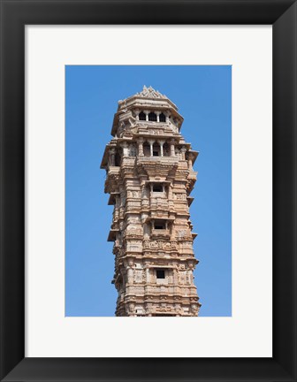 Framed Victoria Tower in Chittorgarh Fort, Rajasthan, India Print