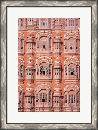 Framed Hawa Mahal (Palace of Winds), Jaipur, Rajasthan, India Print