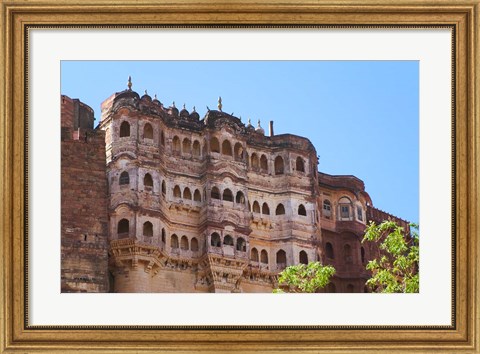 Framed Meherangarh, Majestic Fort, Jodhpur, Rajasthan, India Print