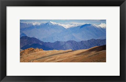 Framed Landscape of the Himalayas, Taglangla Pass, Ladakh, India Print