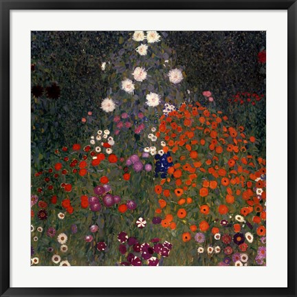 Framed Flowery Garden, c.1907 Print