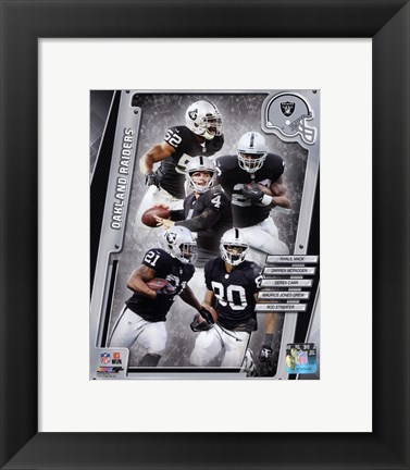 Framed Oakland Raiders 2014 Team Composite Print
