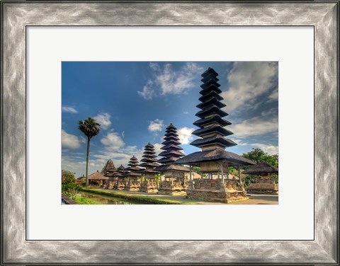 Framed Scenic of Pura Taman Ayun temple, Mengwi, Bali, Indonesia Print