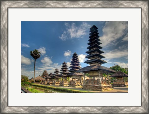 Framed Scenic of Pura Taman Ayun temple, Mengwi, Bali, Indonesia Print