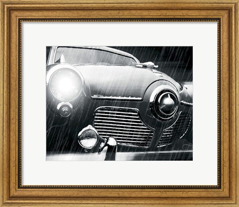 Framed Studebaker Rain Print
