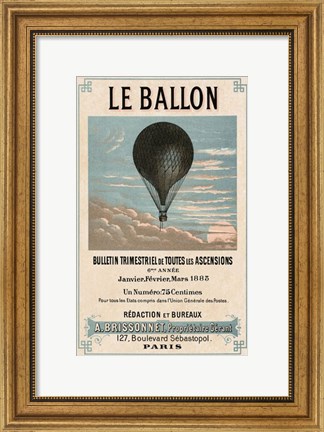 Framed Le Ballon, Paris Print