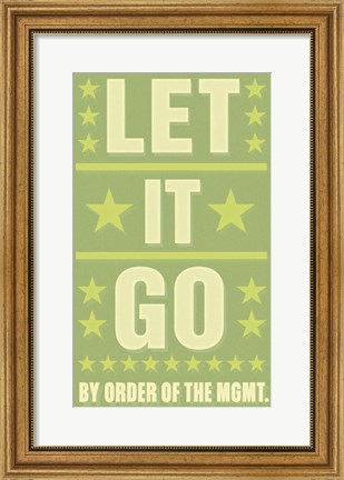Framed Let it Go Print