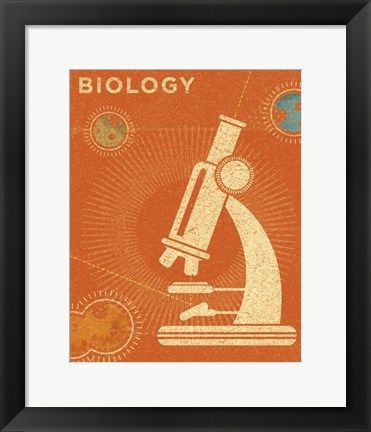 Framed Biology Print