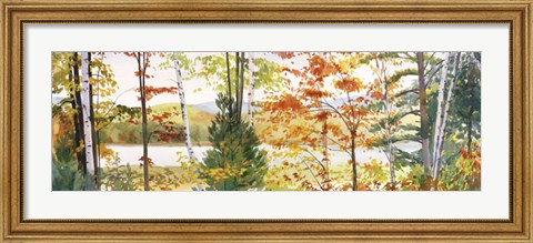 Framed Autumn Lake III Print