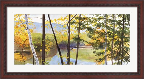 Framed Autumn Lake IV Print