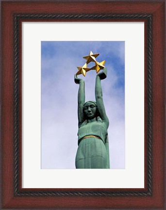 Framed Freedom Monument for the Latvian War of Independence, Riga, Latvia Print