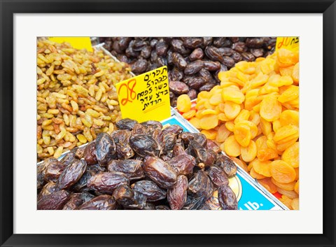 Framed Israel, Jerusalem, Mahane Yehuda Market fruits Print