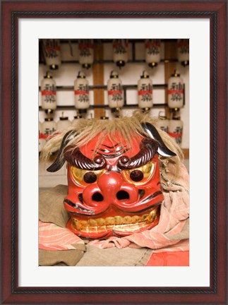 Framed Japan, Gifu, Takayama, Lion dance, festival Print