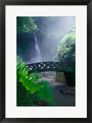 Framed Air Teriun Kali Waterfall , North Sulawesi, Indonesia Print