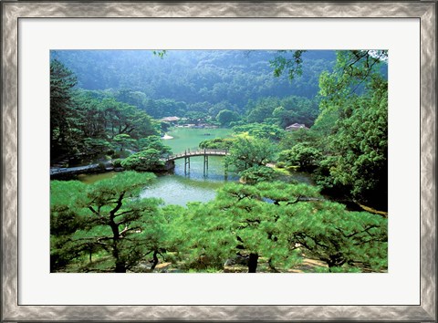 Framed Ritsurin Park, Takamatsu, Shikoku, Japan Print