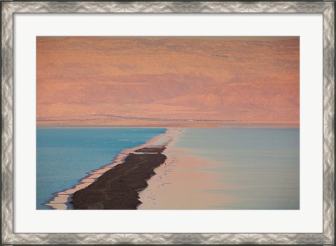 Framed Israel, Dead Sea, Ein Bokek, Dead Sea, dusk Print