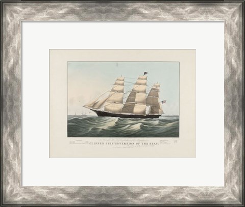 Framed Clipper Ship &quot;Sovereign of the Seas&quot;, 1852 Print