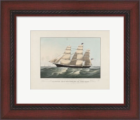 Framed Clipper Ship &quot;Sovereign of the Seas&quot;, 1852 Print