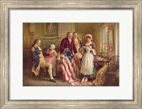 Framed Betsy Ross, 1777 Print