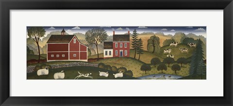 Framed Farm Pederson Print