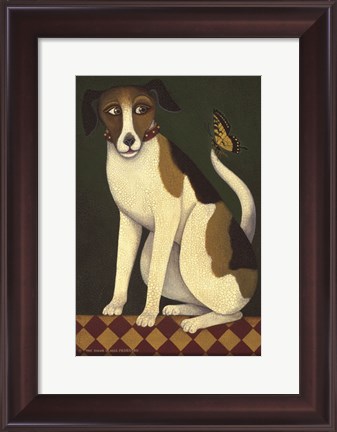 Framed Temptation II (Dog) Print