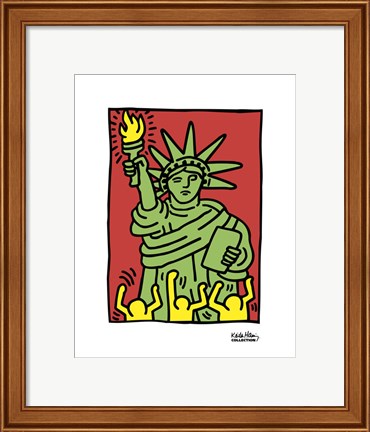 Framed Statue of Liberty, 1986 Print