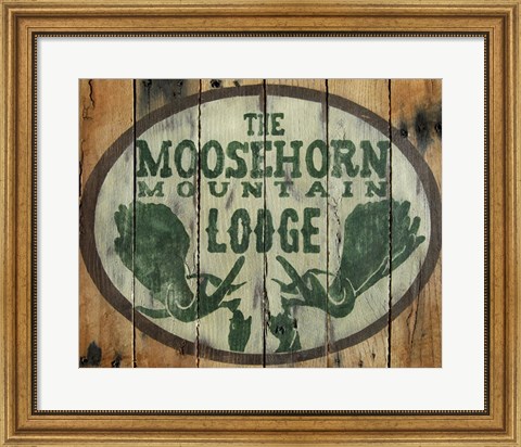 Framed Moosehorn Mountain Lodge Print