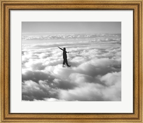 Framed Walk in the Clouds Print