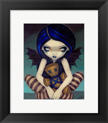 Framed Voodoo In Blue Print