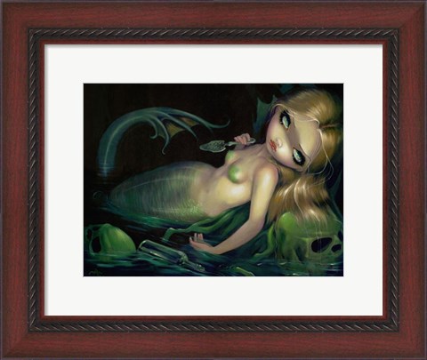Framed Absinthe Mermaid Print