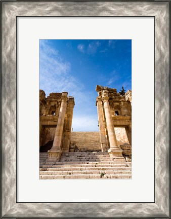 Framed Propilaeum of the Temple of Artemis, Jerash, Gerasa, Jordan Print